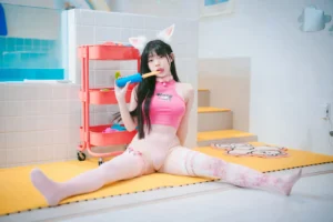 Yudiii｜유디 - DJAWA 'Swimming Lessons : Pink Bunny & Black Cat' [Exclusive Photoset]